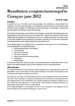 Resultaten Conjunctuurenquete Curaçao  jaar 2012